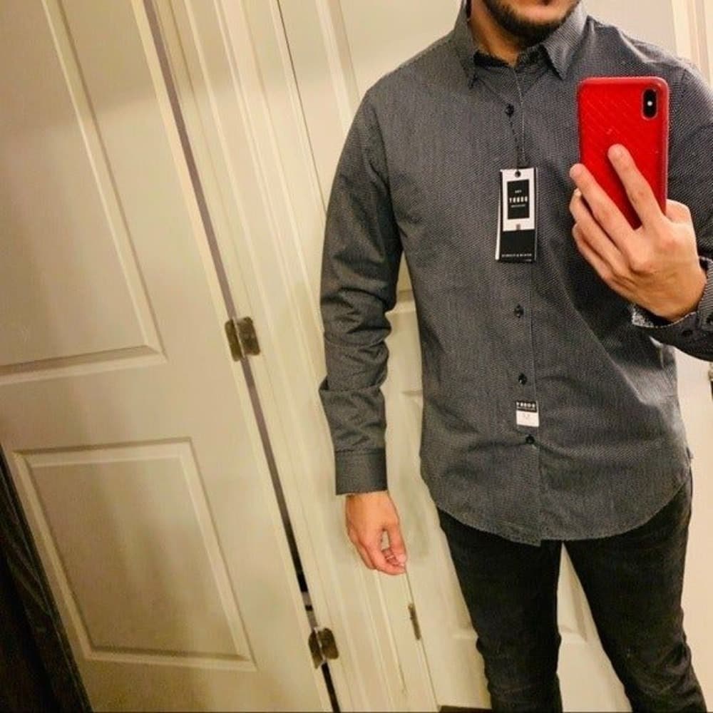 Denim & Flower Men's Dress Shirt