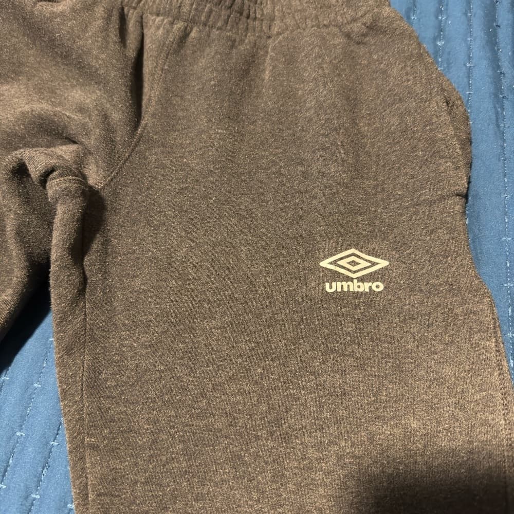 Umbro‎ Gray Sweatpants Soft Knit Athletic Wear - Thumbnail 2