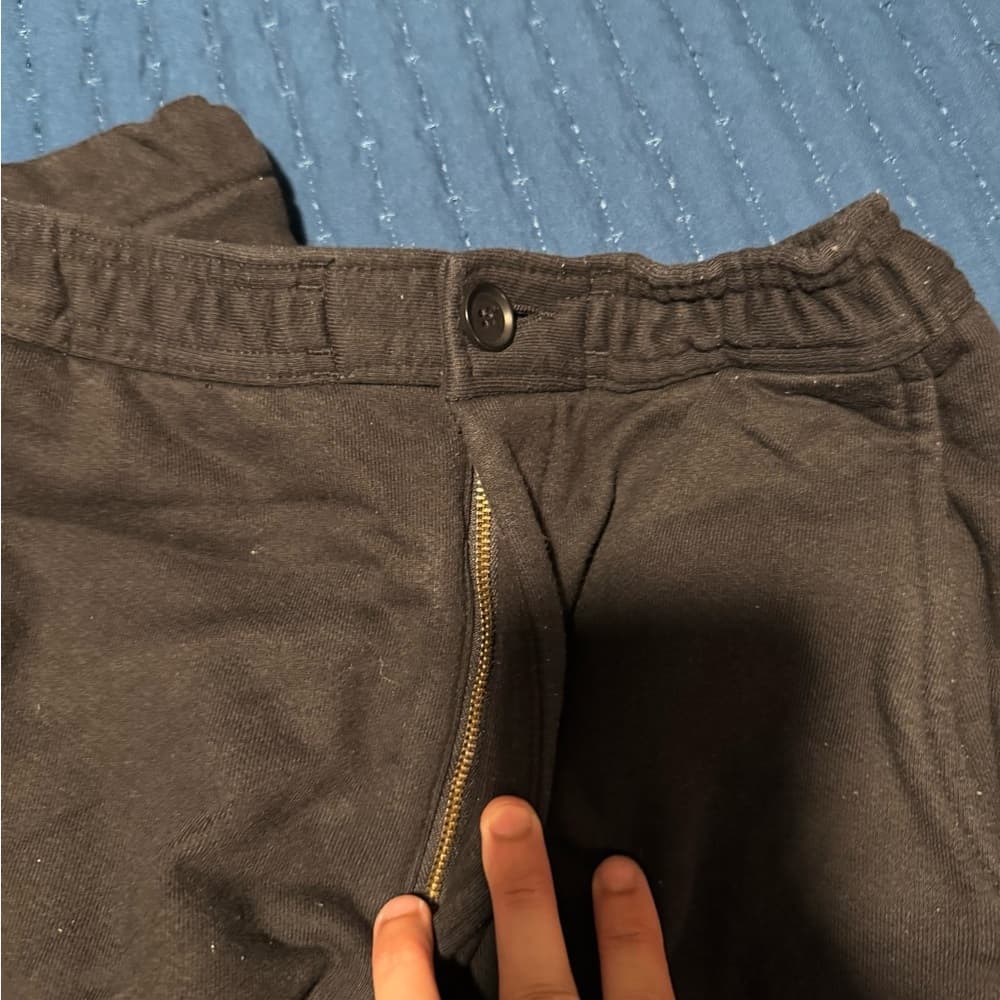 Black‎ Joggers with Elastic Waistband - Thumbnail 2