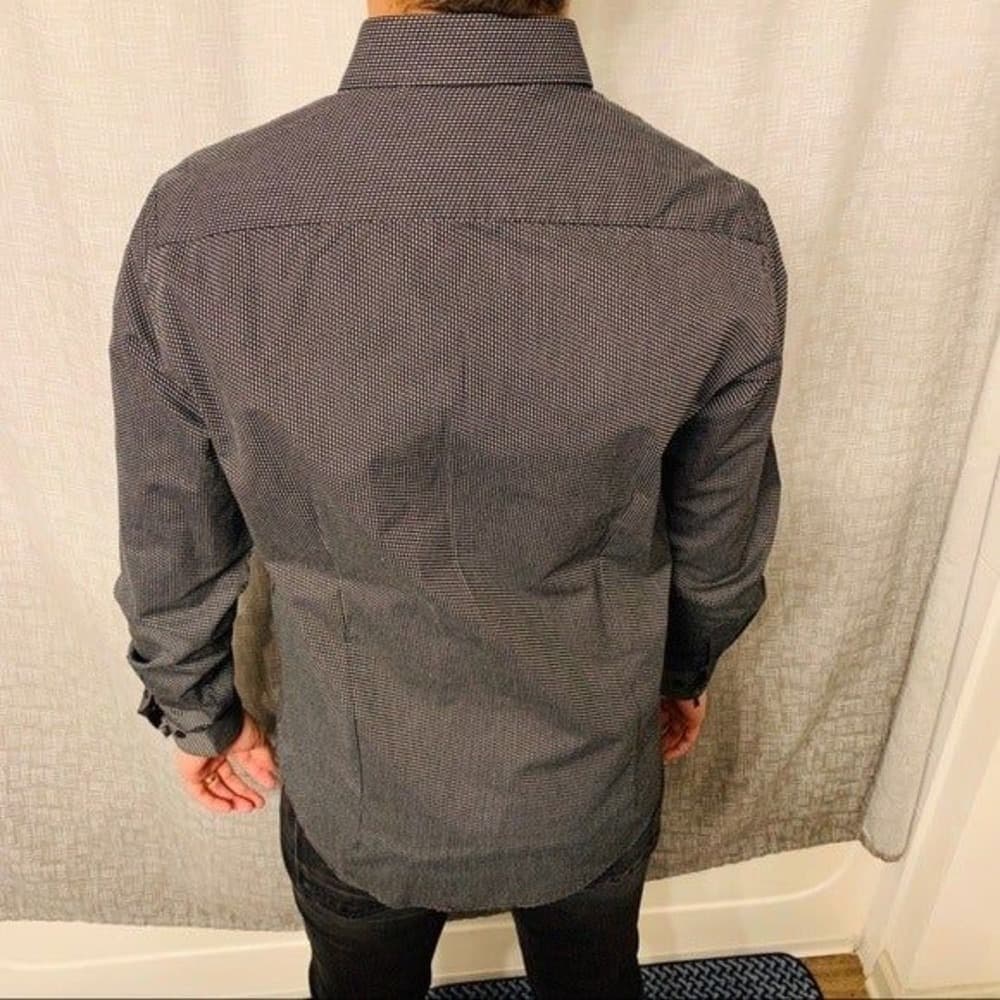 Denim & Flower Men's Dress Shirt - Thumbnail 4