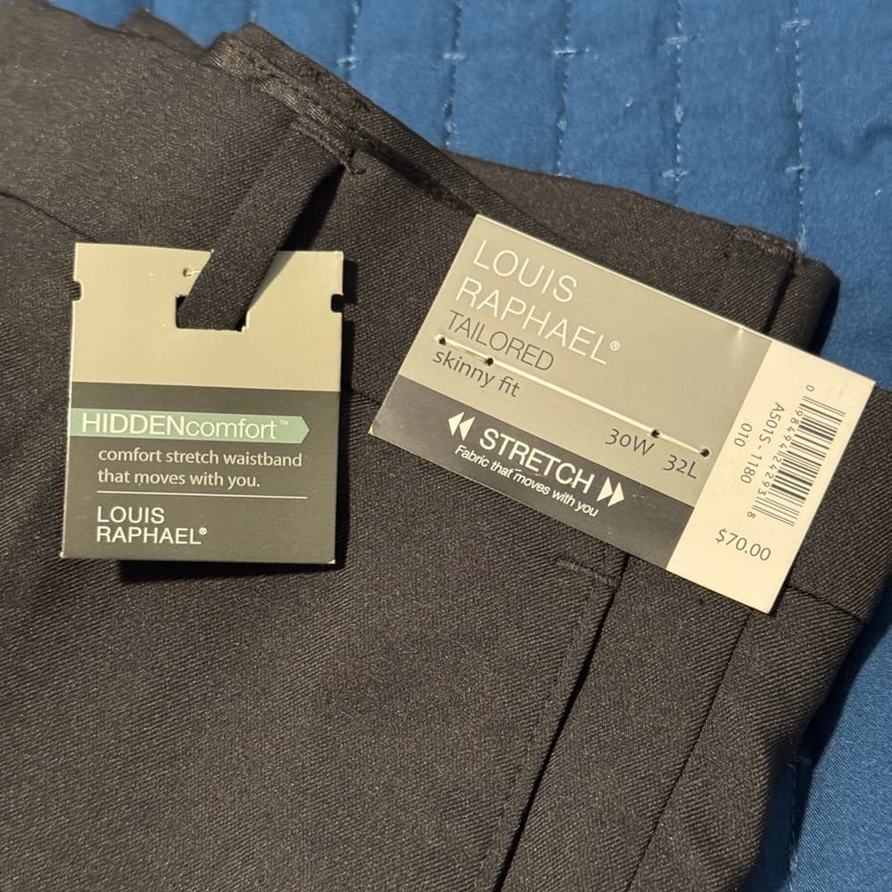 Louis Raphael Brown Dress Pants Flat Front - Thumbnail 2
