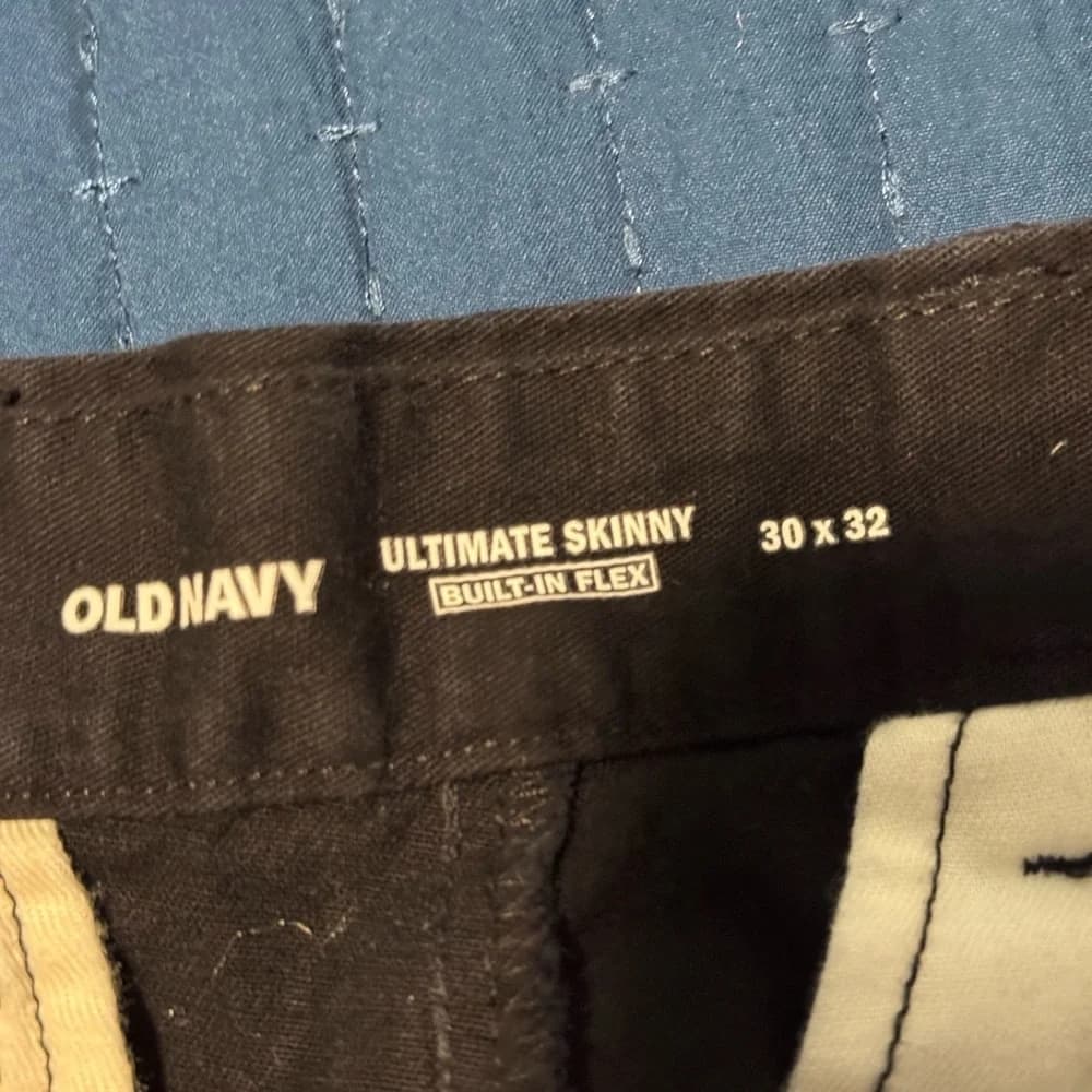 Old Navy Black Chinos Cotton Blend - Thumbnail 4