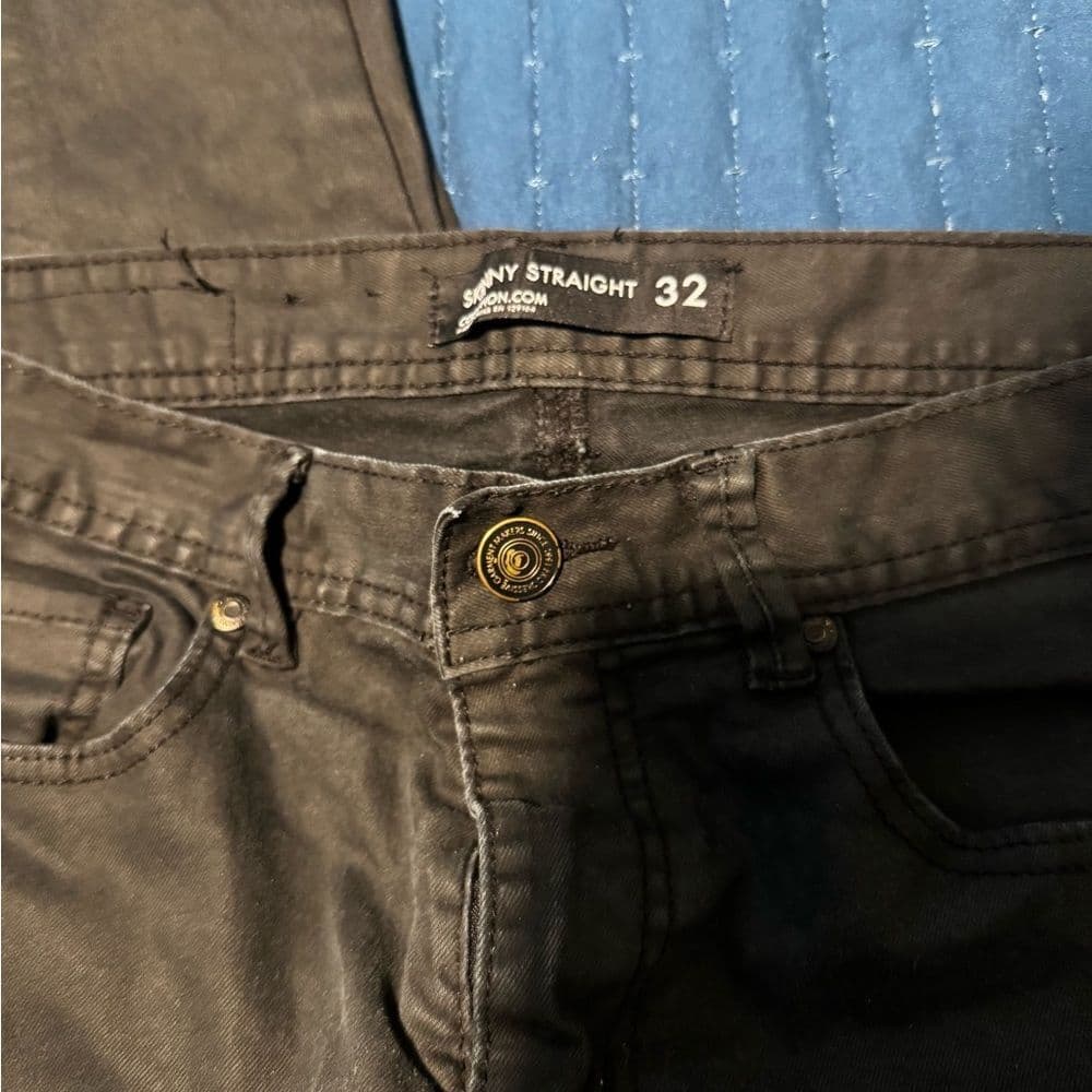 Stylish Black Denim Jeans - Thumbnail 4