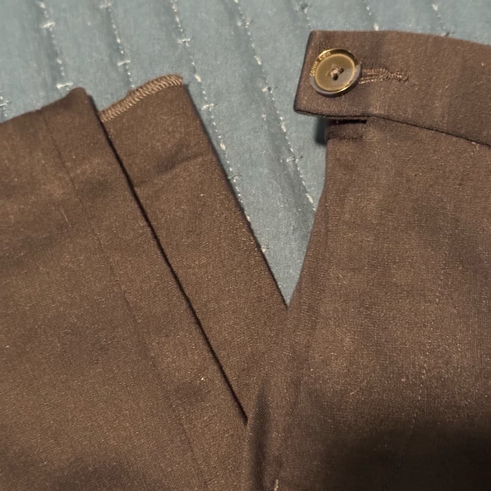 Calvin Klein Brown Dress Pants Flat Front - Thumbnail 2