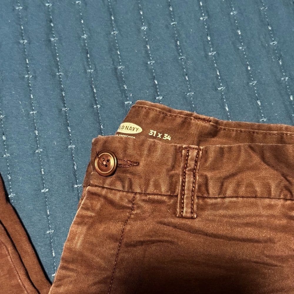 Burgundy Slim Fit Pants - Thumbnail 2