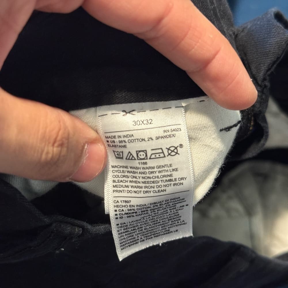 Old Navy Black Chinos Cotton Blend - Thumbnail 5