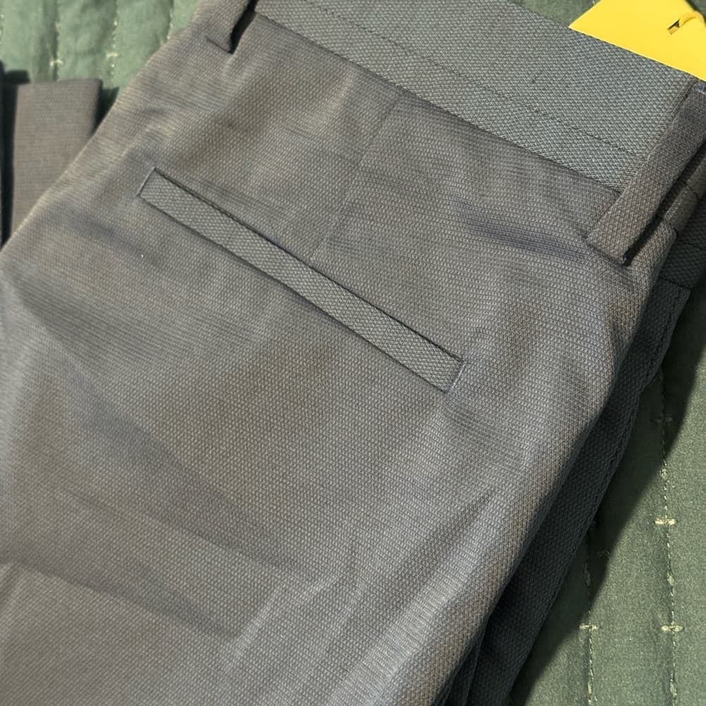 Zara Gray Dress Pants with Flat Front Design - Thumbnail 5