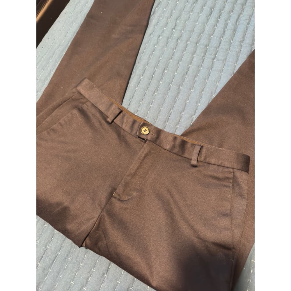 Men's Calvin Klein Blue Slim Fit Pants Size 30x32 - Thumbnail 4