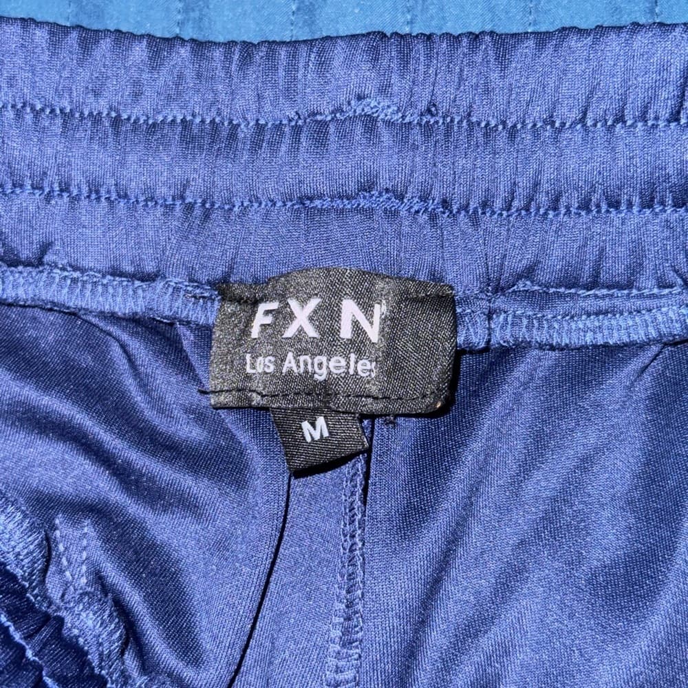 Navy and White‎ Men's Track Pants - Thumbnail 5