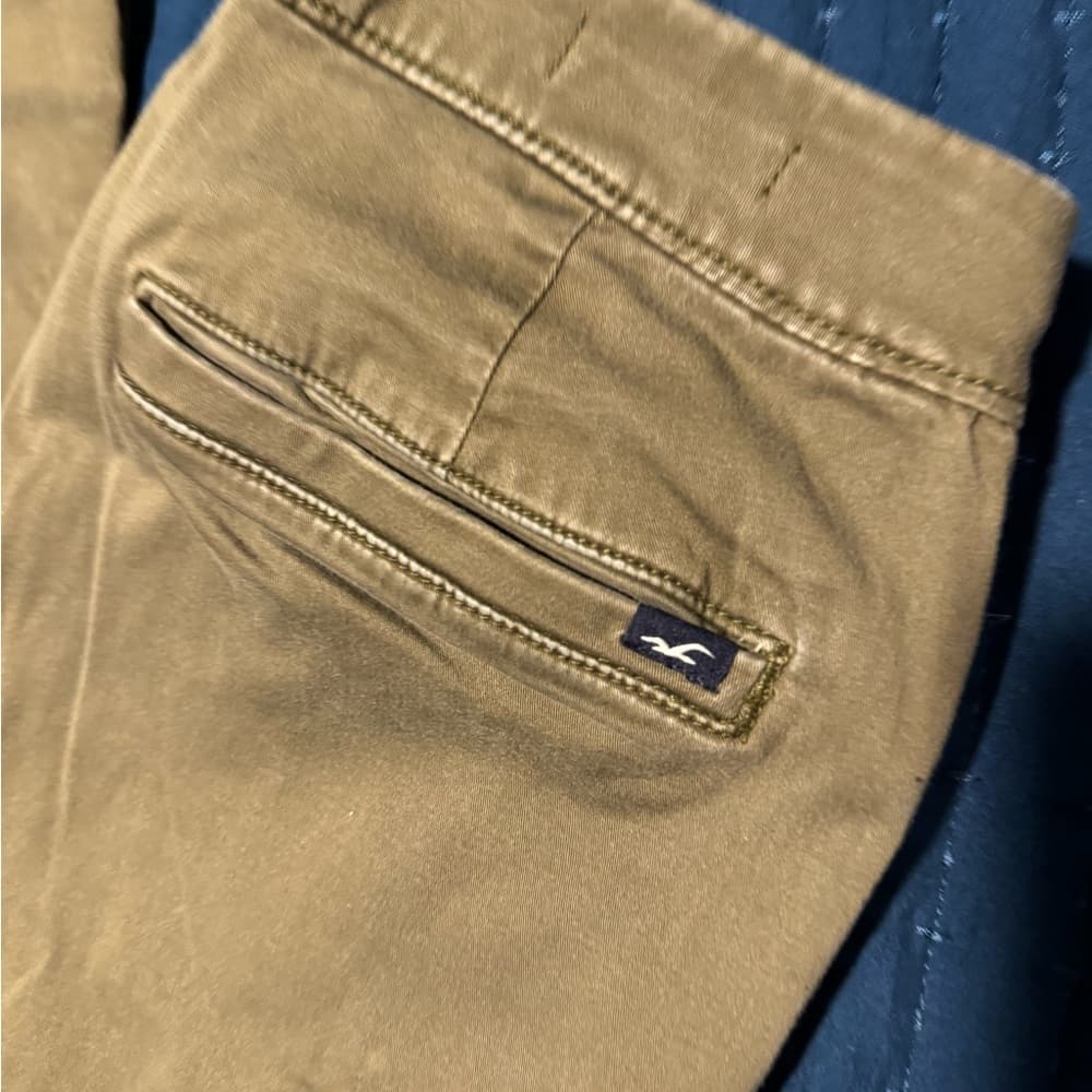 Hollister Khaki and Blue Pants - Thumbnail 3