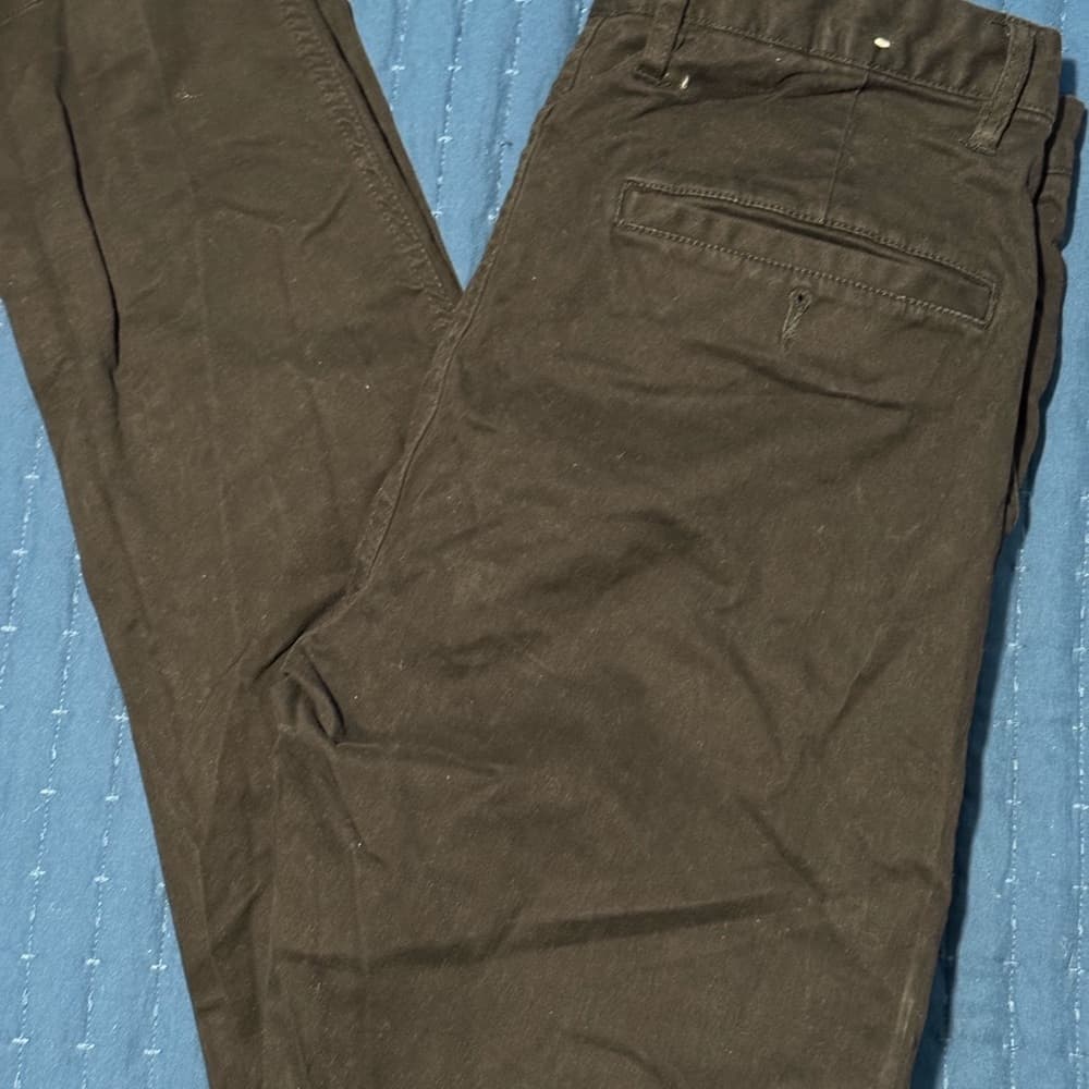 H&M Black Chinos Slim Fit Cotton Blend - Thumbnail 3