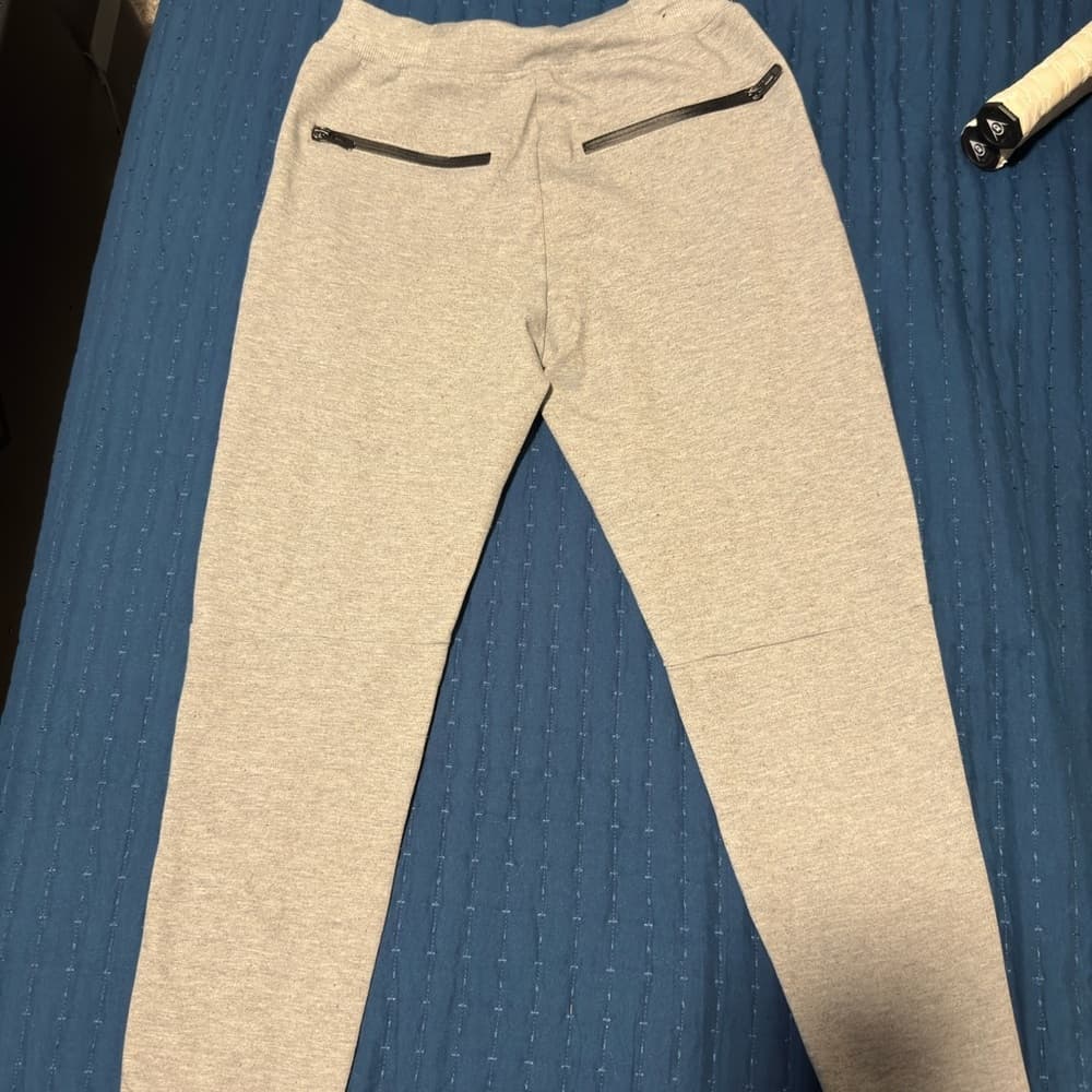 Men's Gray‎ Jogger Pants - Thumbnail 4