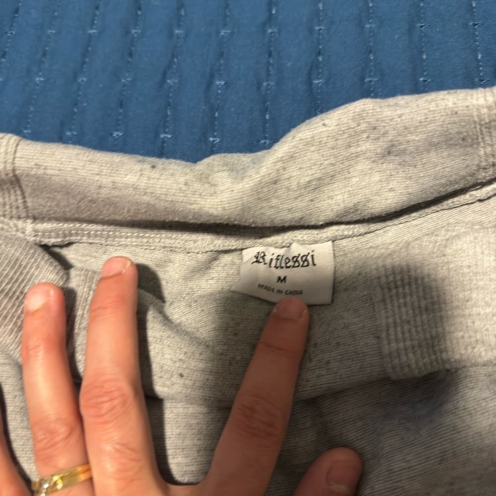 Men's Gray‎ Jogger Pants - Thumbnail 3