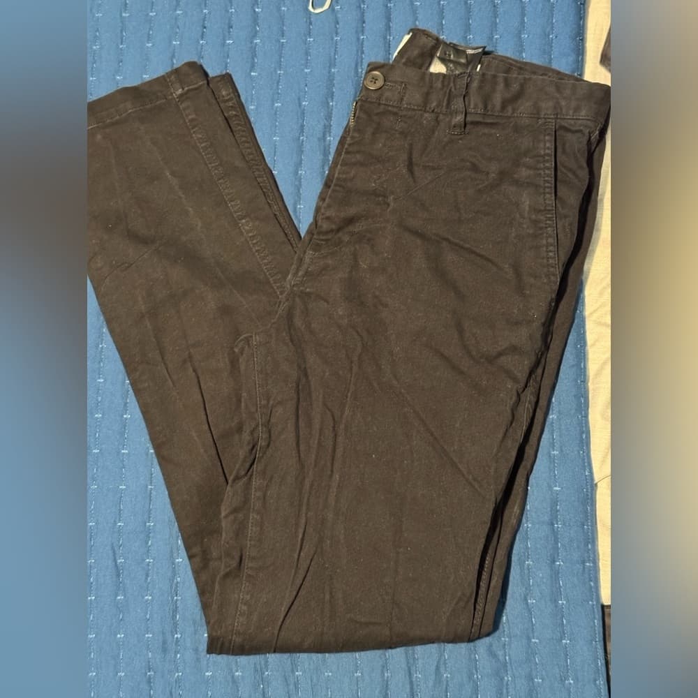 H&M Black Chinos Slim Fit Cotton Blend