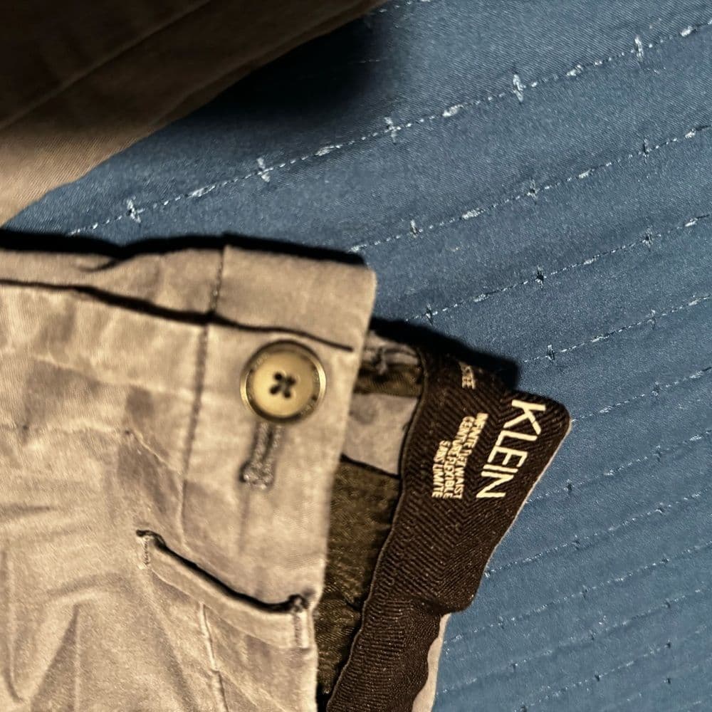 Calvin Klein Gray Chinos Straight-Leg Pants - Thumbnail 2
