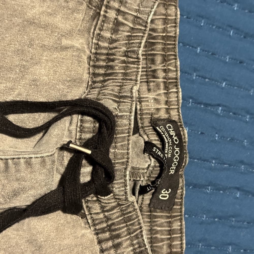 Men's Gray Joggers‎ - Thumbnail 3