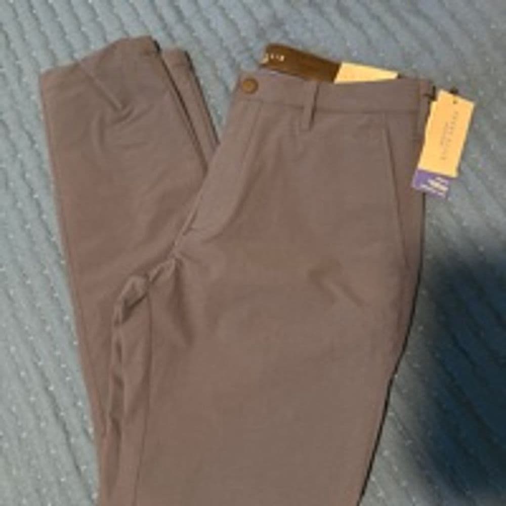Perry Ellis Men’s Slim Fit Motion Pants - Thumbnail 3