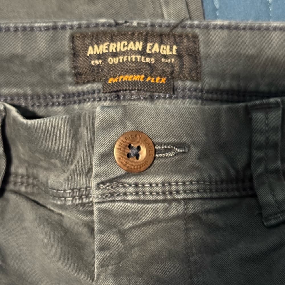 American Eagle Outfitters Gray Chinos Versatile Style - Thumbnail 4