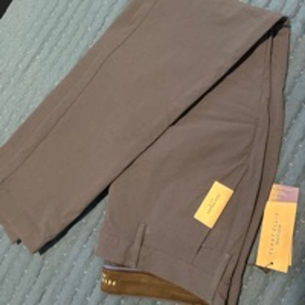 Perry Ellis Men’s Slim Fit Motion Pants - Thumbnail 4