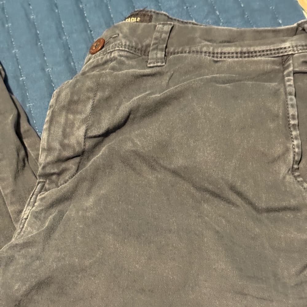 American Eagle Outfitters Gray Chinos Versatile Style - Thumbnail 2