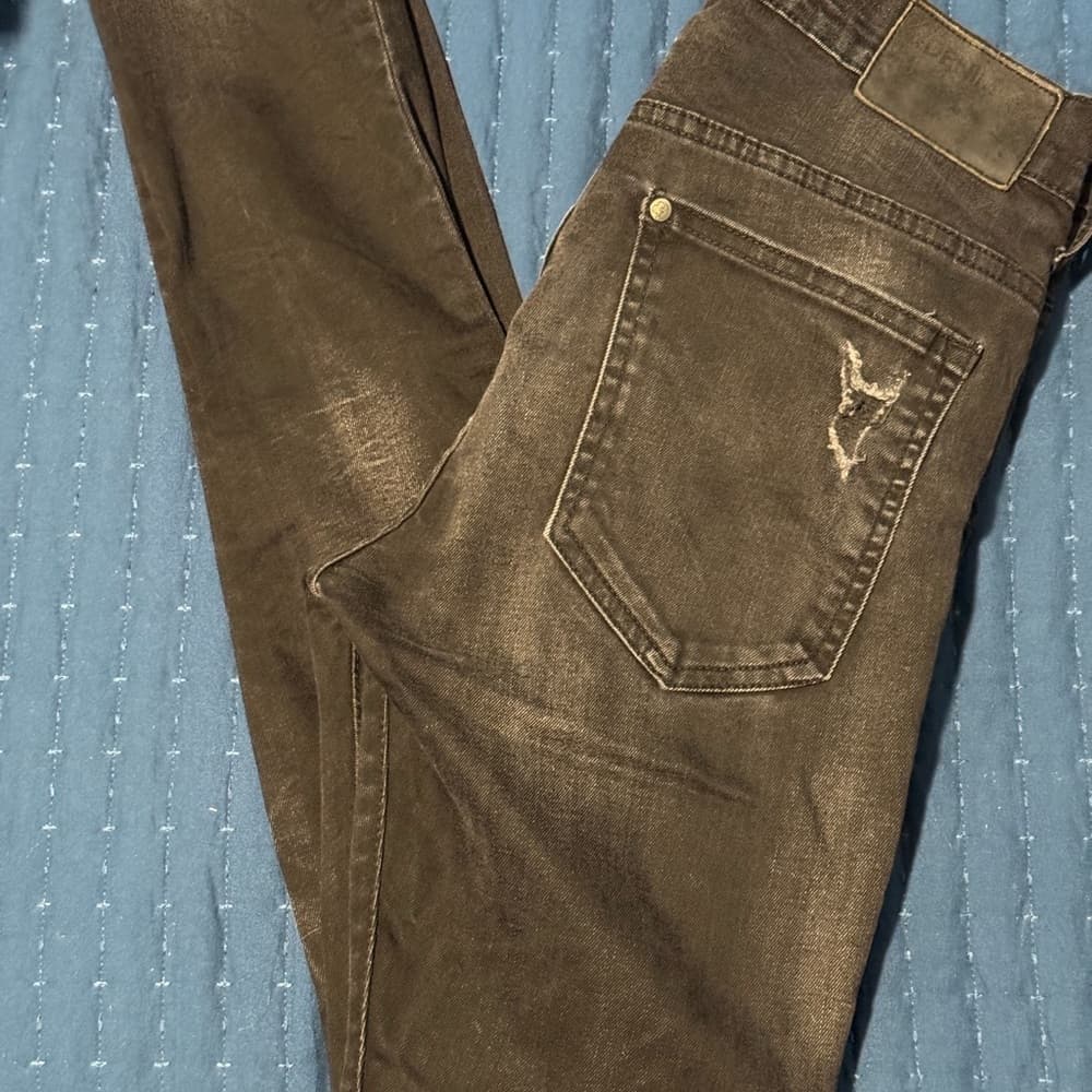 H&M Black Slim Jeans with Vintage Faded Look - Thumbnail 3