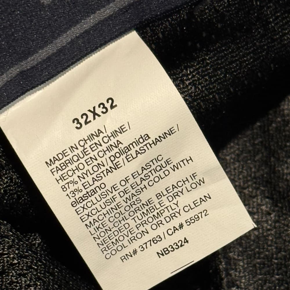 Perry Ellis Gray Chinos Flat Front - Thumbnail 5