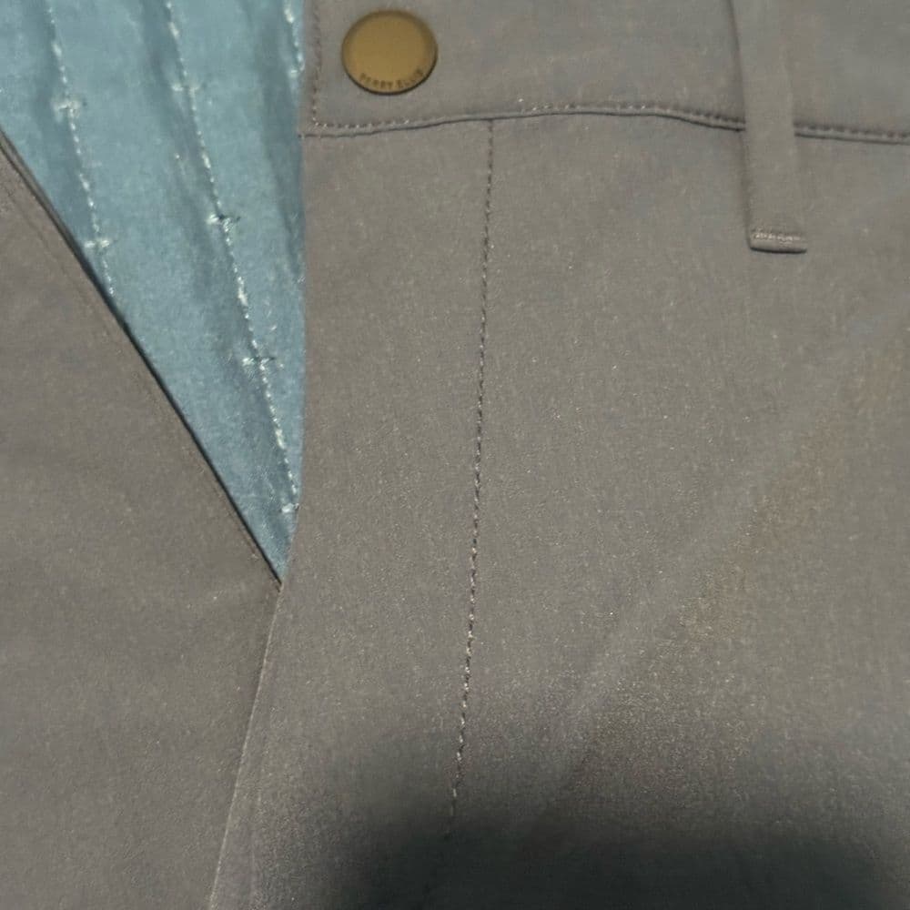 Perry Ellis Gray Chinos Tailored Cotton Blend - Thumbnail 2
