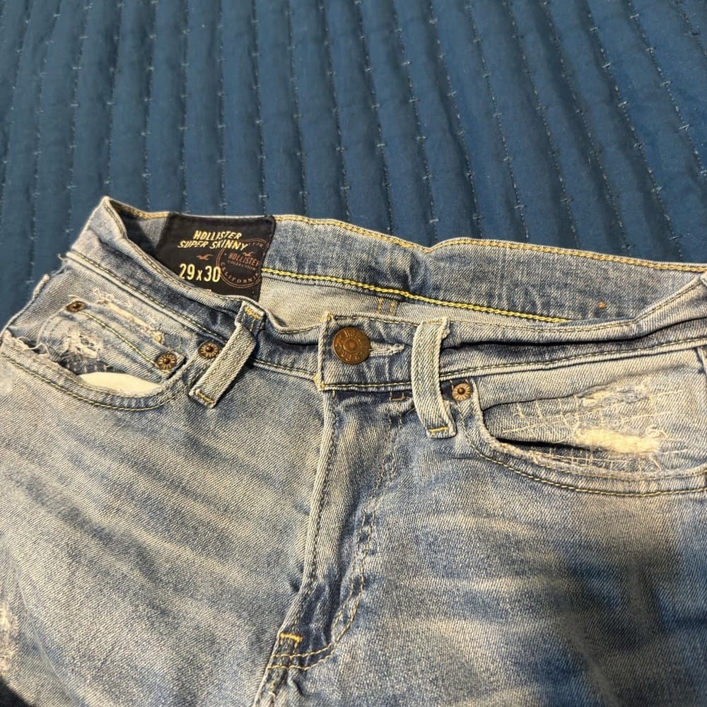 Hollister Light Blue Denim Jeans - Thumbnail 3