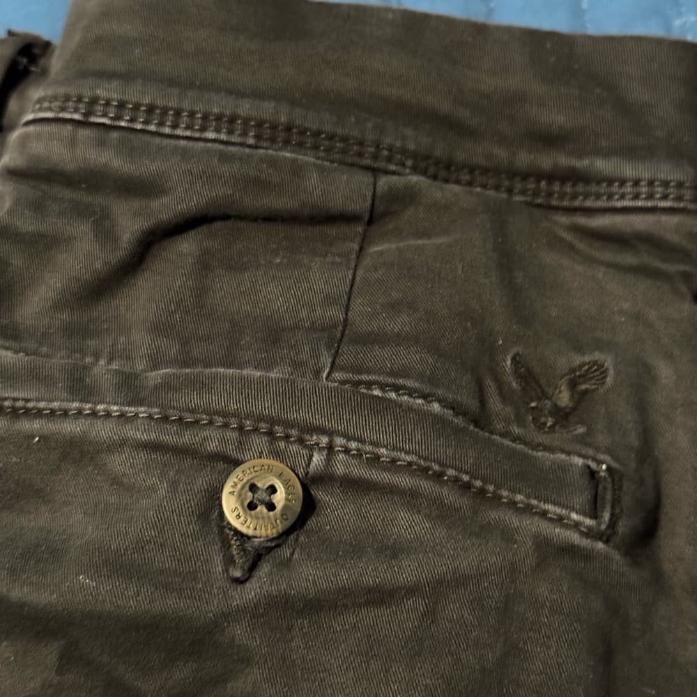 American Eagle Outfitters Brown‎ Chinos Versatile Cotton Blend - Thumbnail 4
