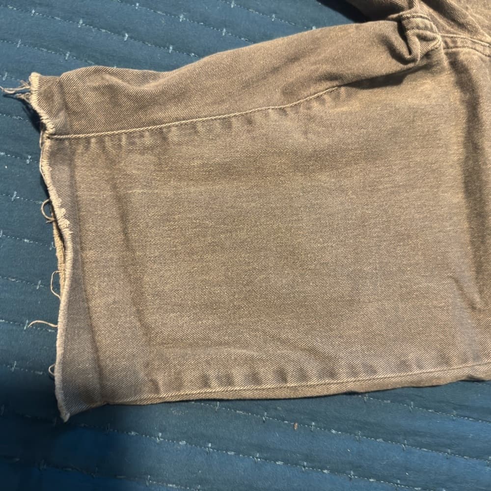 Gray Denim Shorts - Thumbnail 5