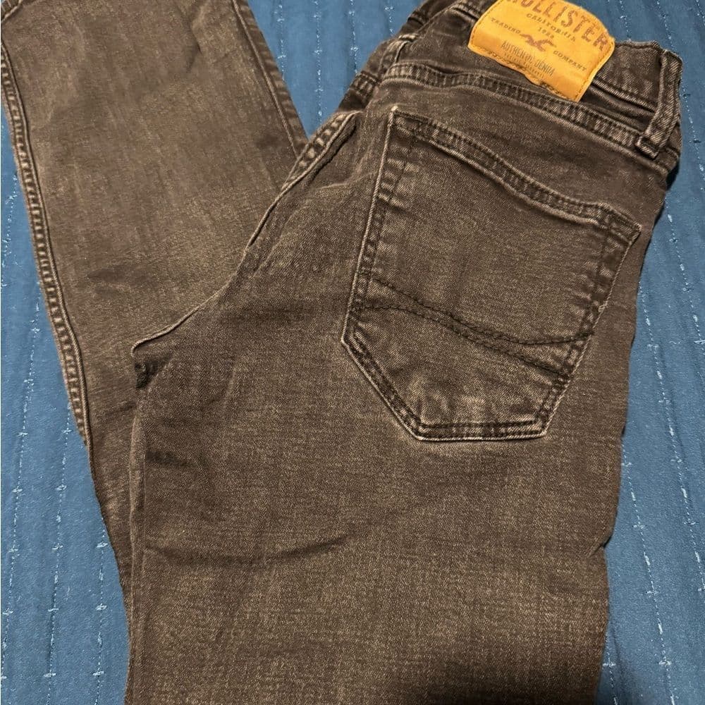Hollister Gray Super Skinny Jeans - Thumbnail 3