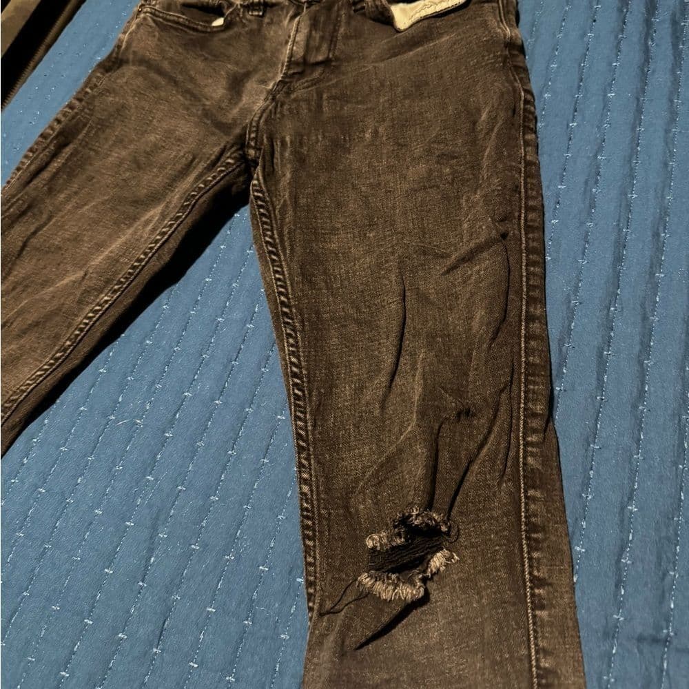 Hollister Gray Super Skinny Jeans - Thumbnail 5
