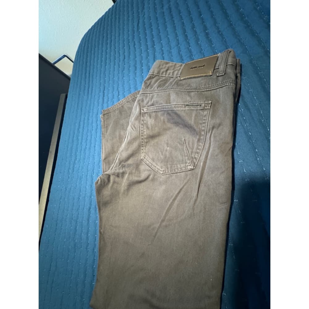 Men's Zara Skinny Fit Gray Pants Size 32 - Thumbnail 4