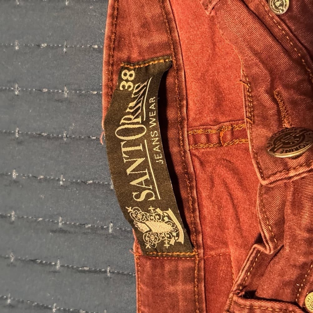 Rust Pink Denim‎ Shorts - Thumbnail 3
