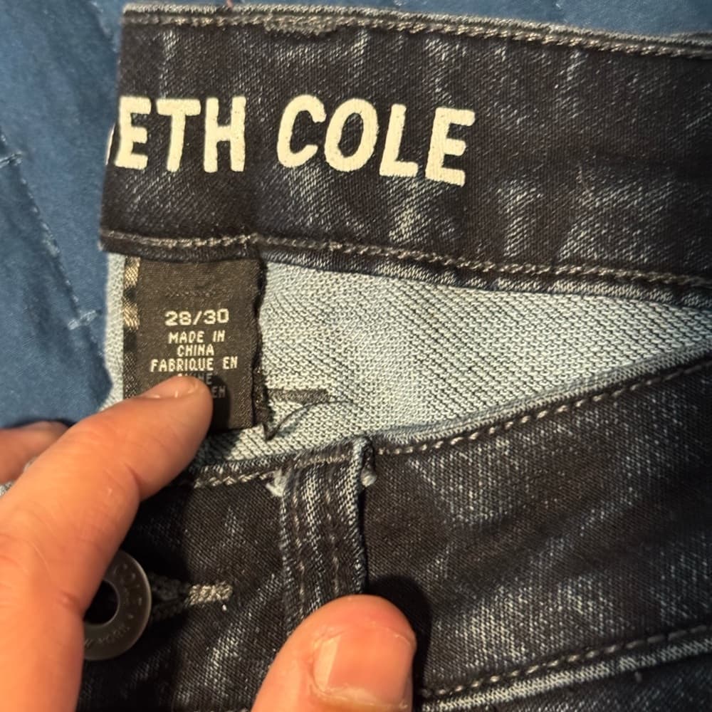 Kenneth Cole Black Skinny Jeans with Stretch - Thumbnail 3