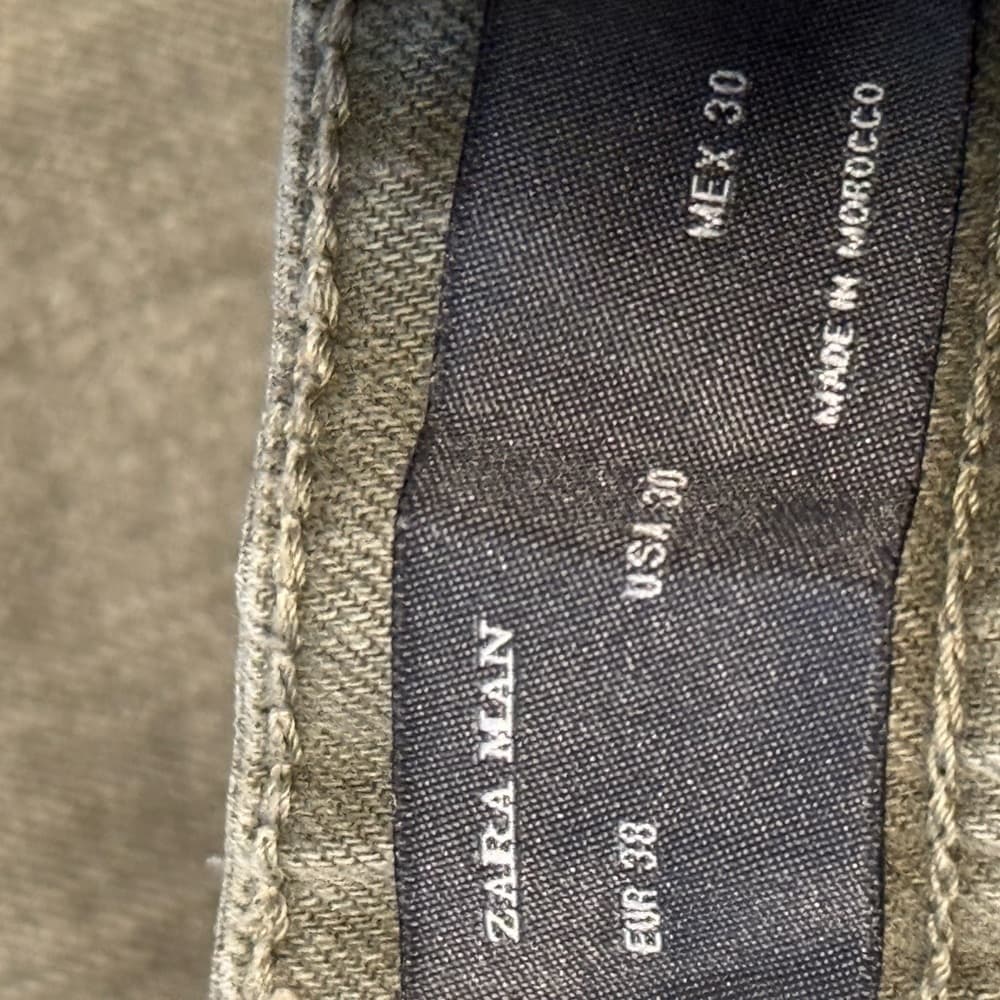 Zara Man Olive Green Jeans‎ - Thumbnail 2
