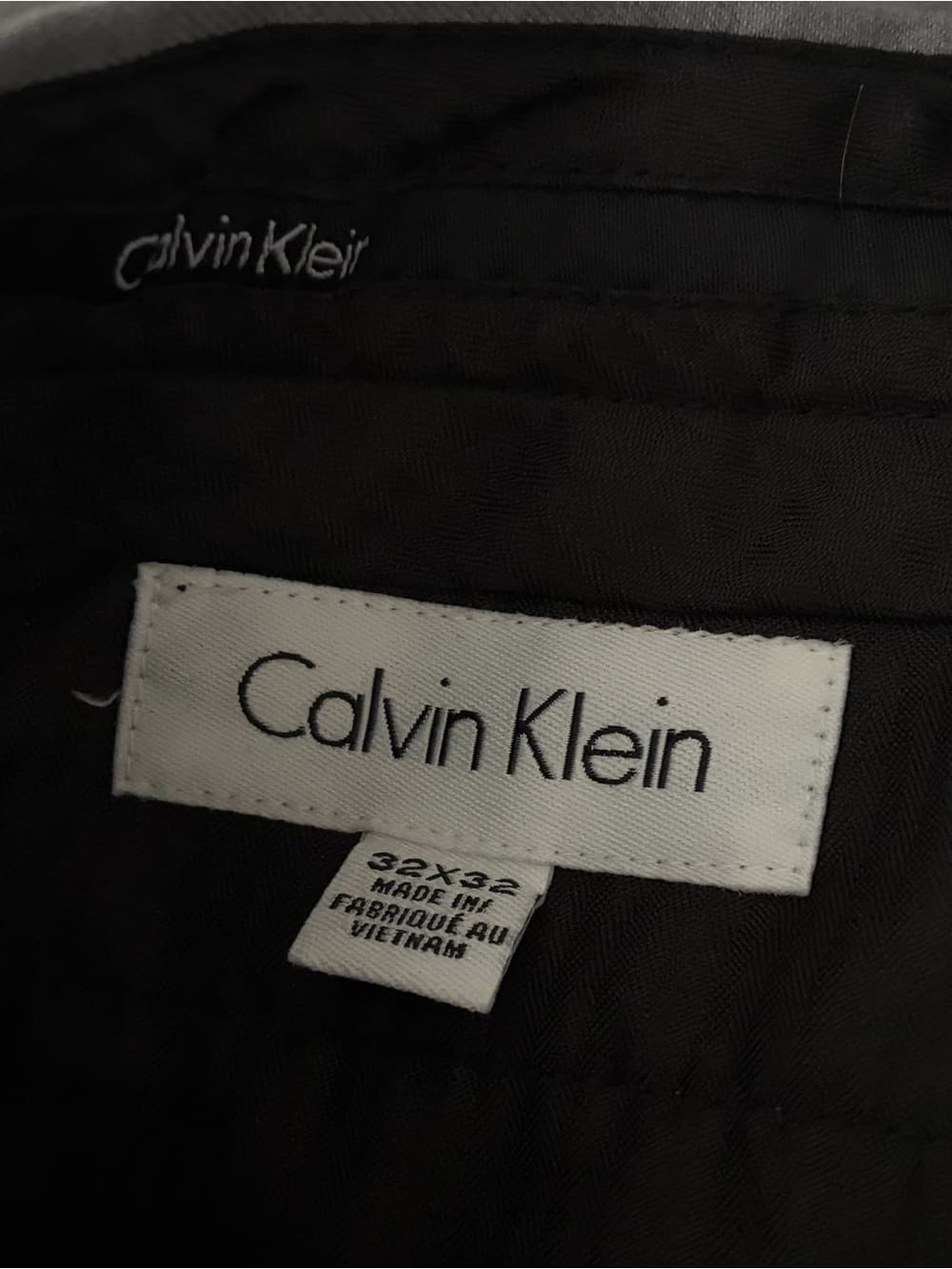 Calvin Klein Light Gray Men's Dress Trousers - Thumbnail 5