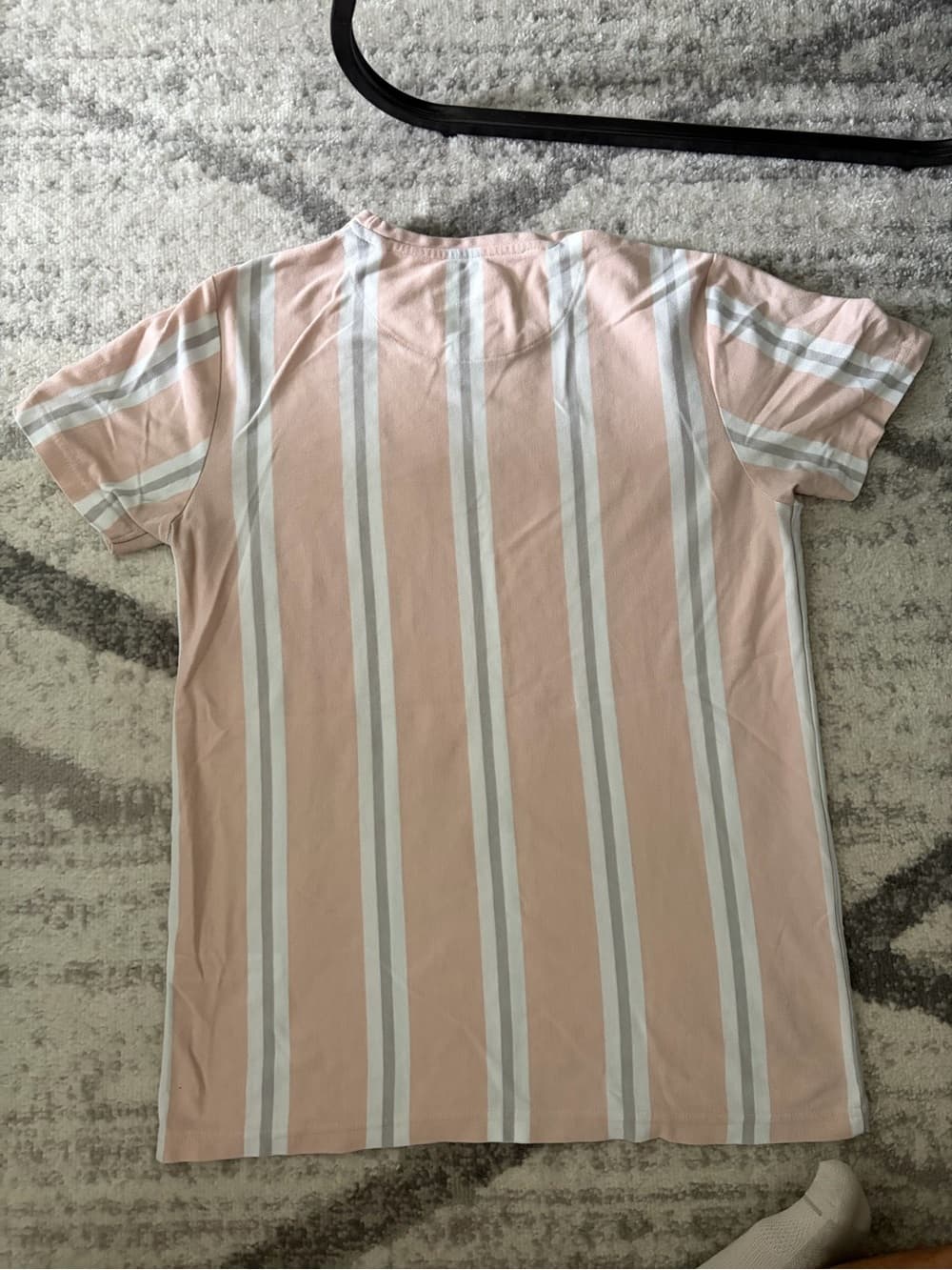 Denim & Flower Pink and Gray Stripe Tee - Thumbnail 4