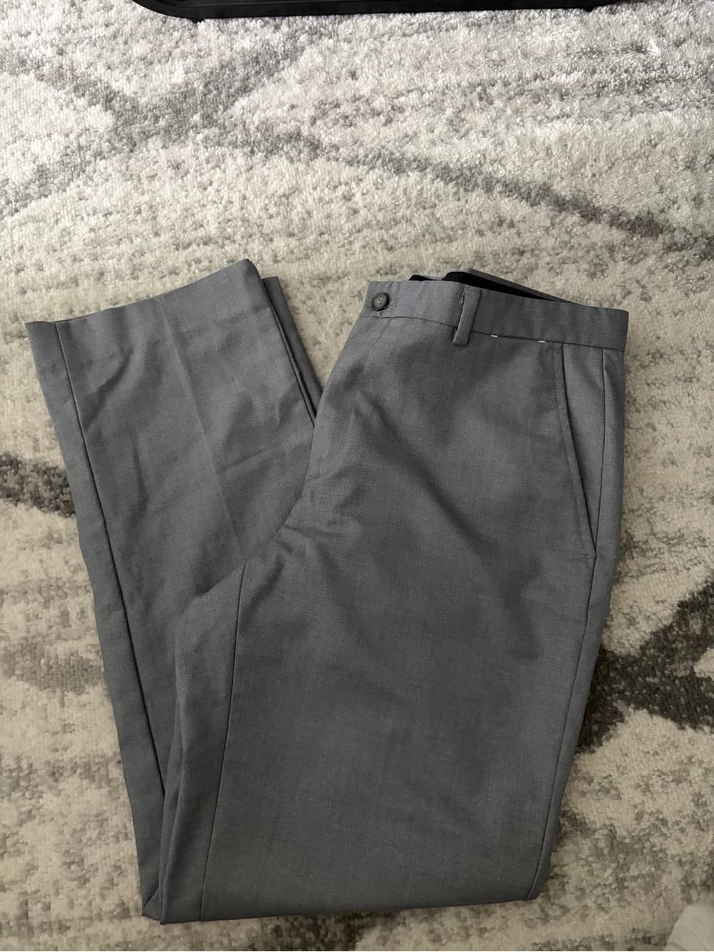 Calvin Klein Light Gray Men's Dress Trousers