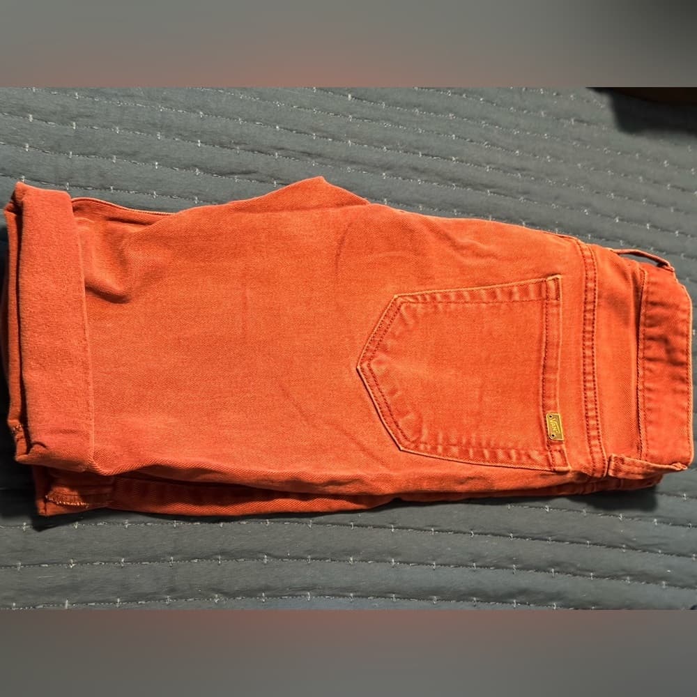 Levi's Coral Denim Shorts‎ - Thumbnail 7
