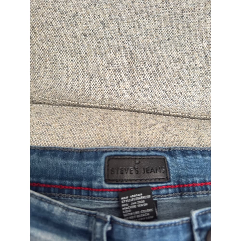 Men's Steve's Jeans Denim Shorts‎ Size 32 Blue - Thumbnail 5