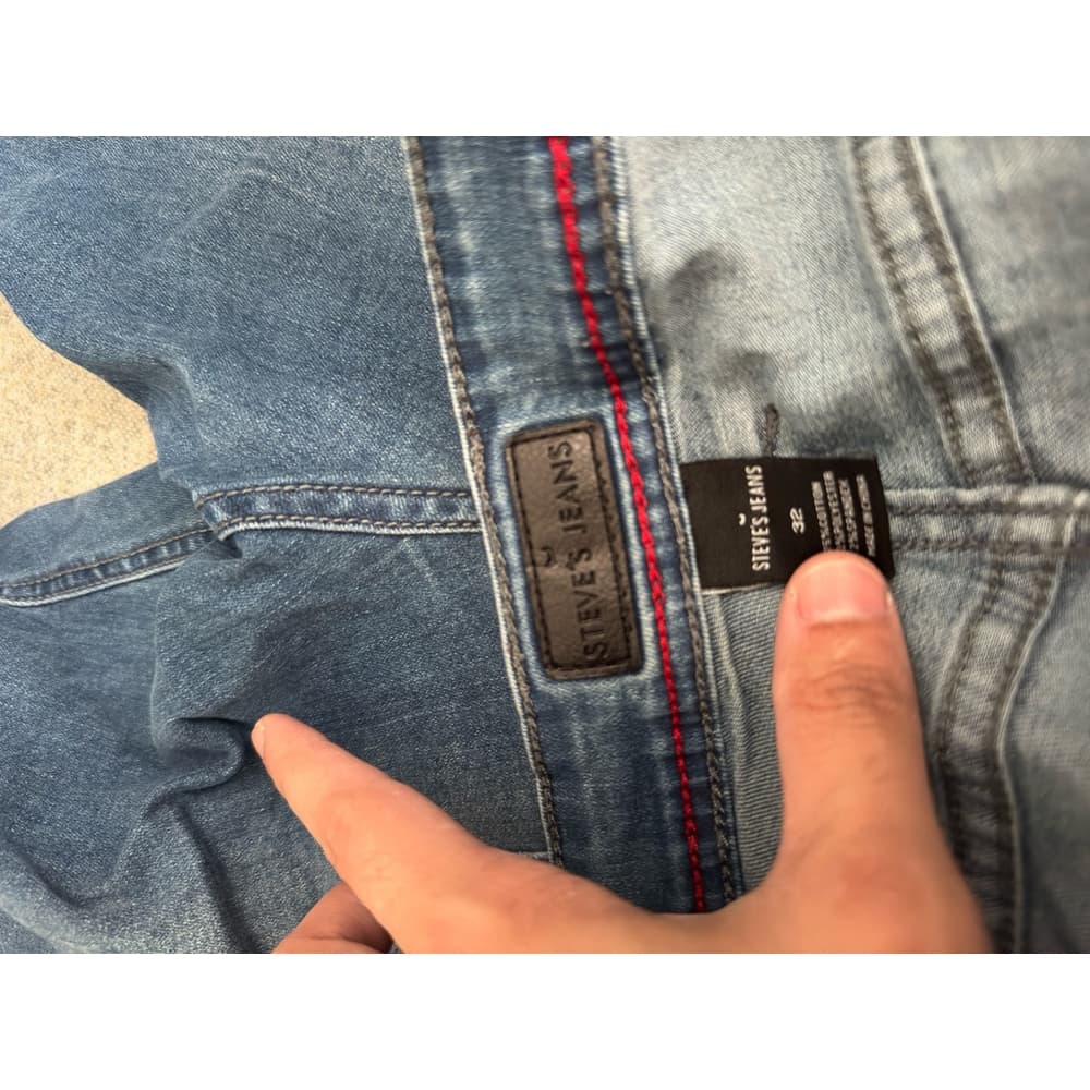 Men's Steve's Jeans Denim Shorts‎ Size 32 Blue - Thumbnail 2