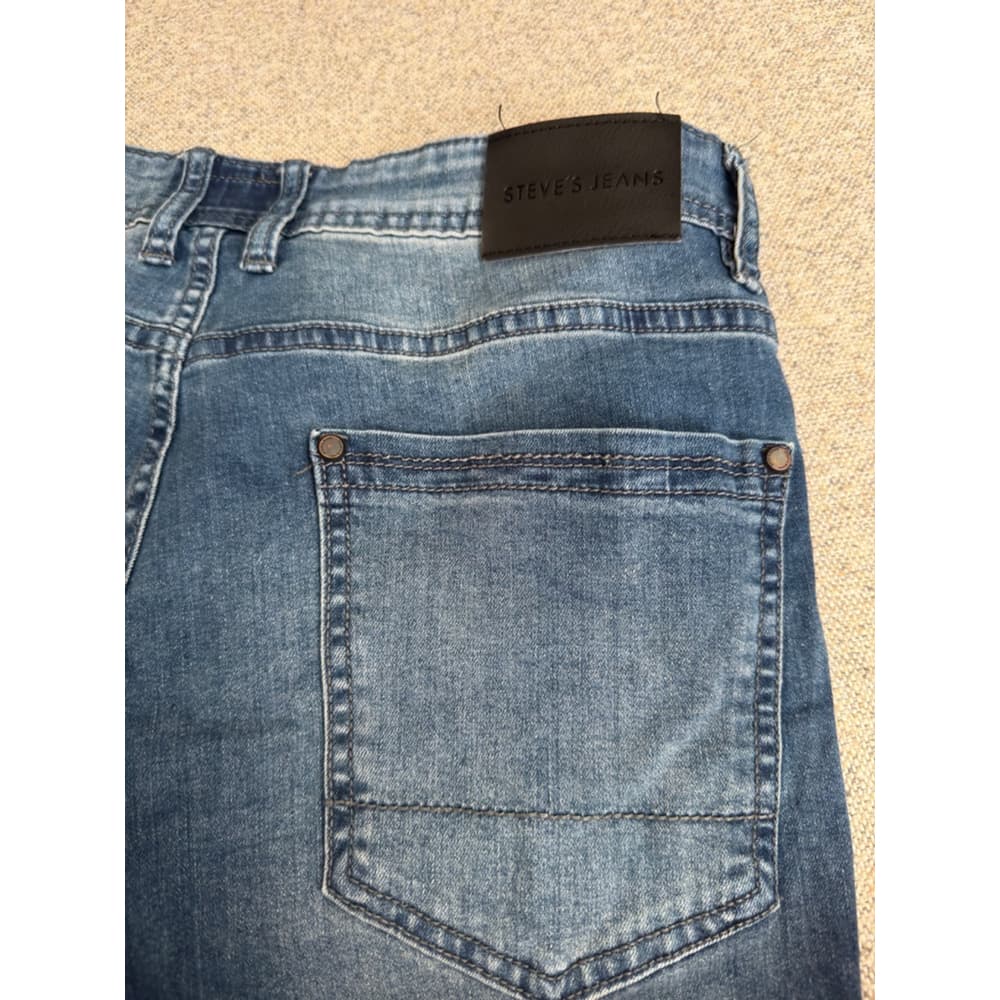 Men's Steve's Jeans Denim Shorts‎ Size 32 Blue - Thumbnail 3