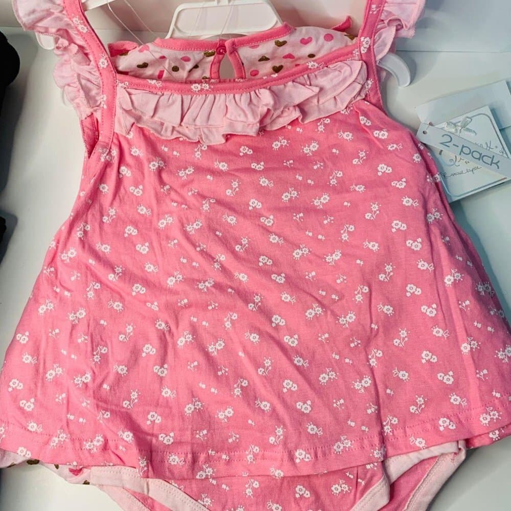 Quiltex Baby Girls Bundle with 02 Dresses - Thumbnail 5