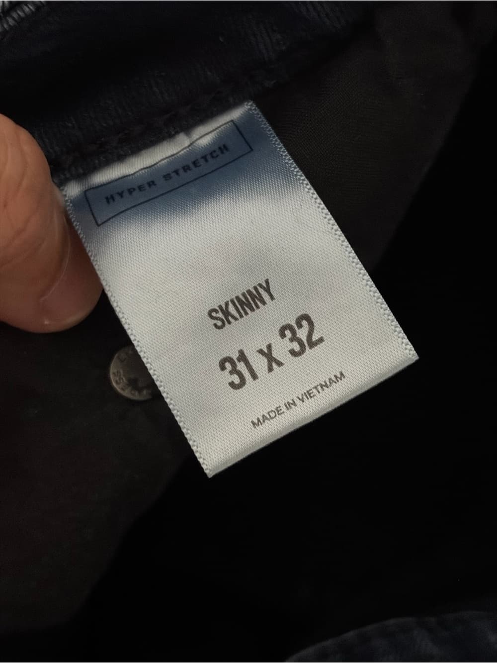 Men’s Express Navy Skinny Jeans - Thumbnail 7
