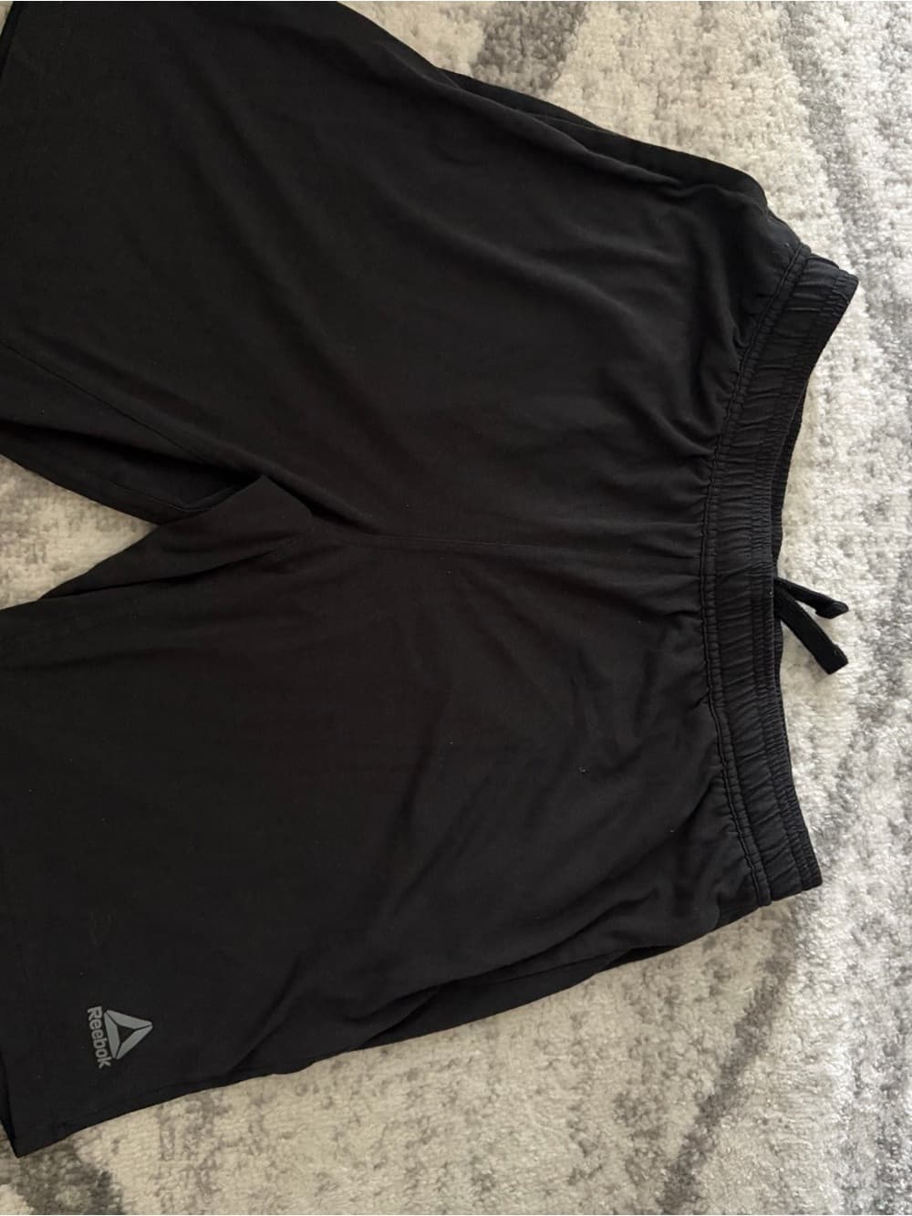 Reebok Men’s Black Training Shorts with Reflective Logo - Thumbnail 2