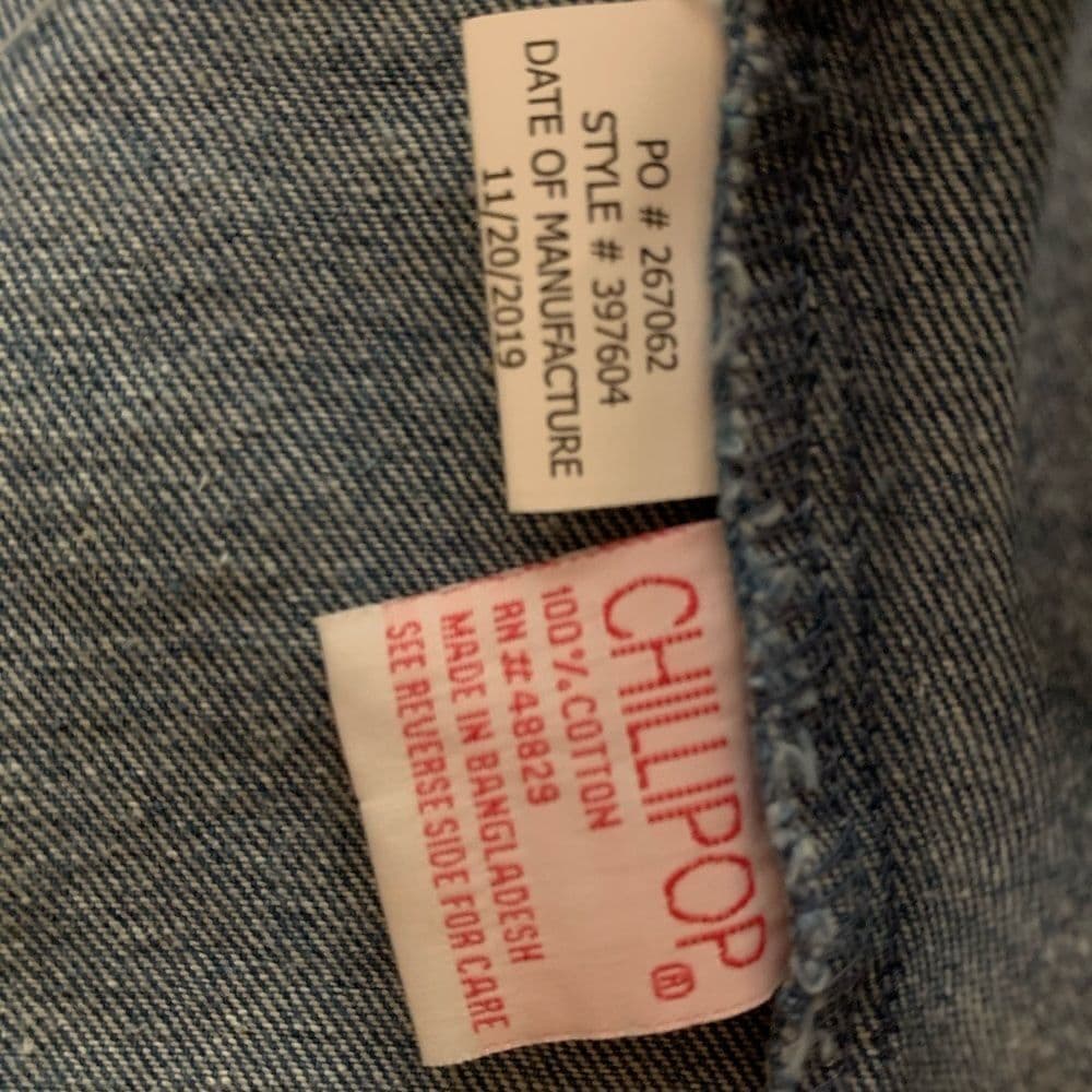 Girls distressed Fringe denim jacket - Thumbnail 4