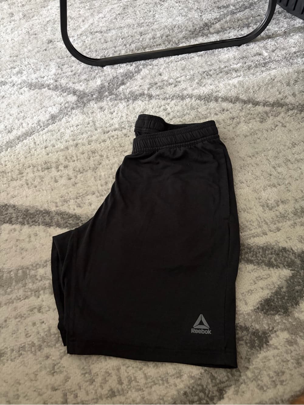 Reebok Men’s Black Training Shorts with Reflective Logo - Thumbnail 5
