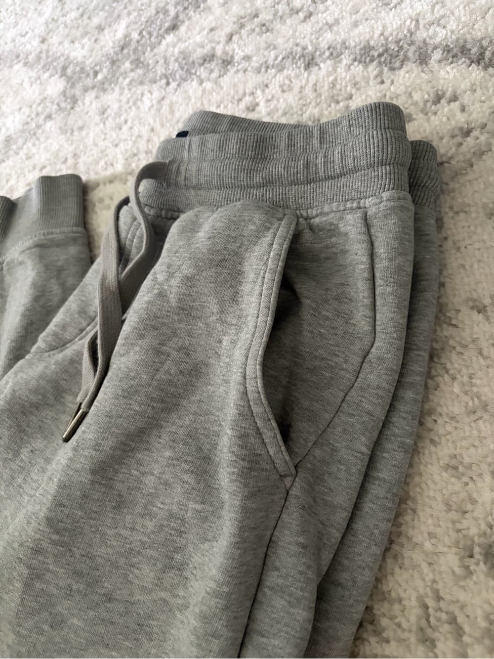 Calvin Klein Light Gray Fleece Sweatpants - Thumbnail 2