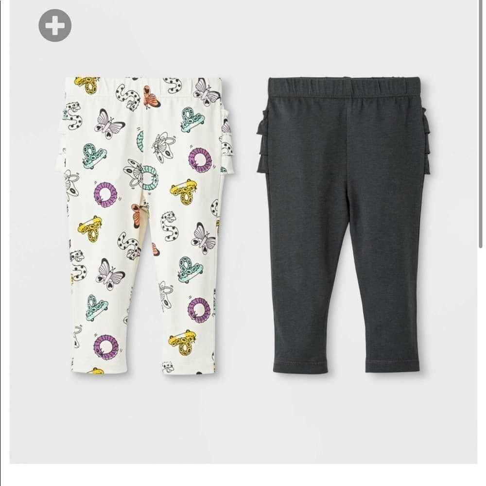 Baby Girls' 2pc Ruffle and Dots Shorts Cat & Jack - Thumbnail 2